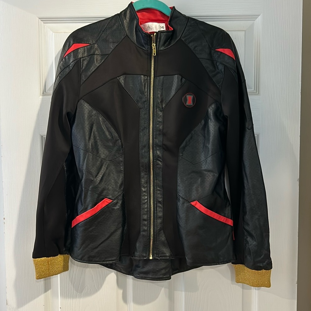 Disney Marvel Black Widow Jacket Faux Leather